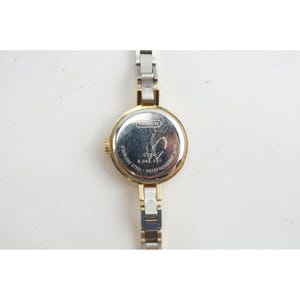 Rare VGC Coach Wristwatch Gold Tone Swiss Quartz 0309 Stainless Floating Dial ES image 5
