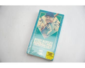 1986 Mickey Mantle's Baseball Tips for Kids of All Ages VHS Tape New Sealed