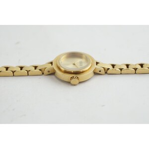 Rare VGC Coach Wristwatch Gold Tone Swiss Quartz 0309 Stainless Floating Dial ES image 3