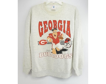 Delta Sweatshirt Mens XL Gray Georgia Bulldogs Fred Flintstone 1993 Vintage Good