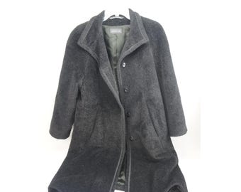 Alpaca 111 Overcoat M Gray Suri Alpaca Wool Hand Finished Excellent