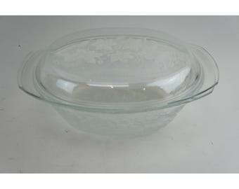 Pyrex Casserole Dish Princess House Fantasia 3qt Casserole Dish + Lid Floral GC