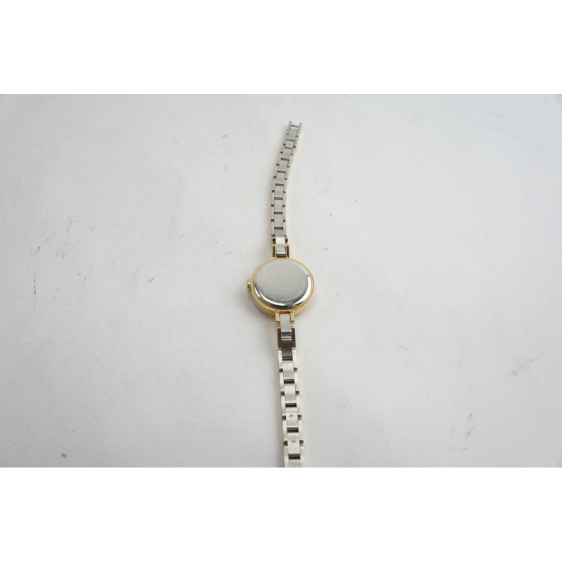 Rare VGC Coach Wristwatch Gold Tone Swiss Quartz 0309 Stainless Floating Dial ES image 4