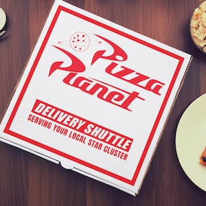 Pizza Planet Full Size Pizza Box Costume Prop From Toy Story, 14&quot; Large