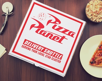 Accesorio para disfraz de caja de pizza de tamaño completo de Pizza Planet de Toy Story, 14" grande