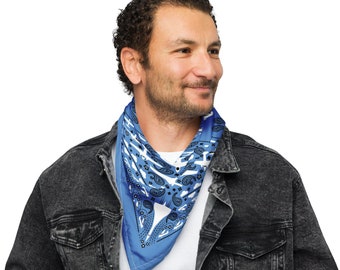 Airplane Paisley Bandana