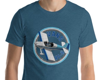 Vans RV-6 Airplane Short-Sleeve Unisex T-Shirt
