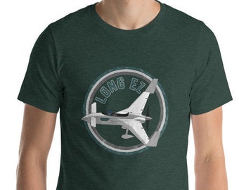 Long EZ Airplane Short-Sleeve Unisex T-Shirt