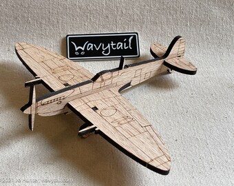 Supermarine Spitfire Wooden Model Airplane