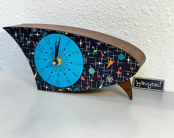 MCM Style Desk Clock - Rockets