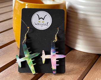 Transport/Cargo Airplane Dangly Earrings