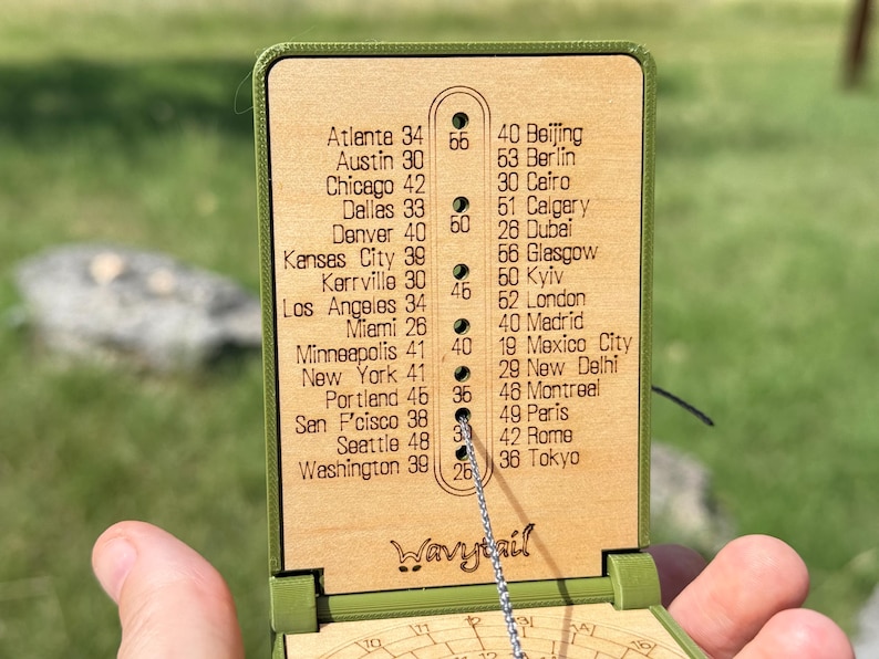 Handheld Portable Sundial - Etsy