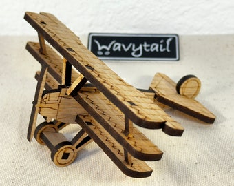 Fokker DR1 Triplane Wooden Model Airplane