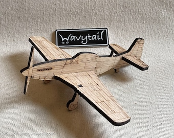 P-51 Mustang Wooden Model Airplane