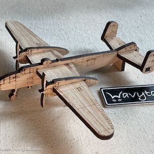 B-25 Mitchell Wooden Model Airplane