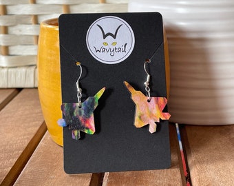 Fighter Plane (F-22) Dangly Earrings