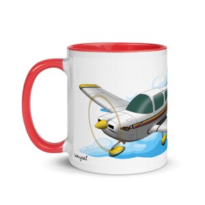 Grumman AA-5 Airplane Mug with Color Inside
