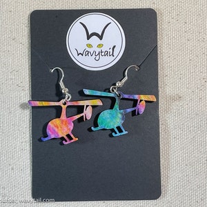 Helicopter Dangly Earrings
