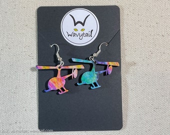 Helicopter Dangly Earrings