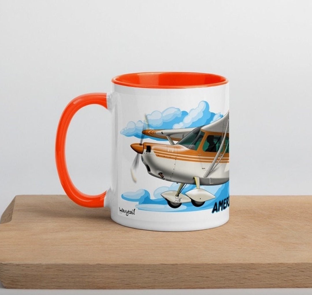 Citabria Airplane Mug With Color Inside - Etsy