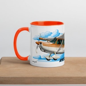 Citabria Airplane Mug with Color Inside