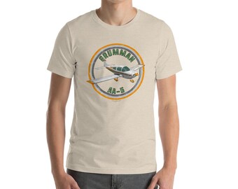 Grumman AA5 Tiger/Cheetah/Traveler Airplane Short-Sleeve Unisex T-Shirt