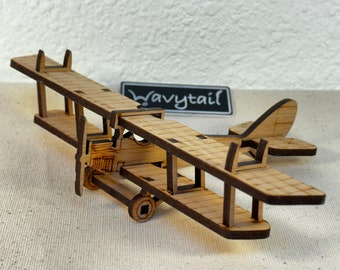 Curtiss Jenny Wooden Model Airplane