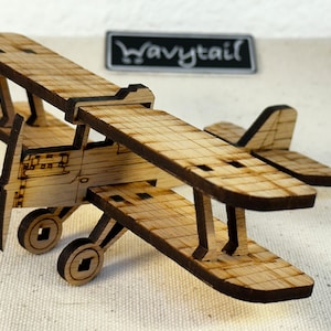 RAF SE5A Wooden Model Airplane
