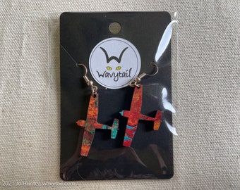 Airplane Dangly Earrings