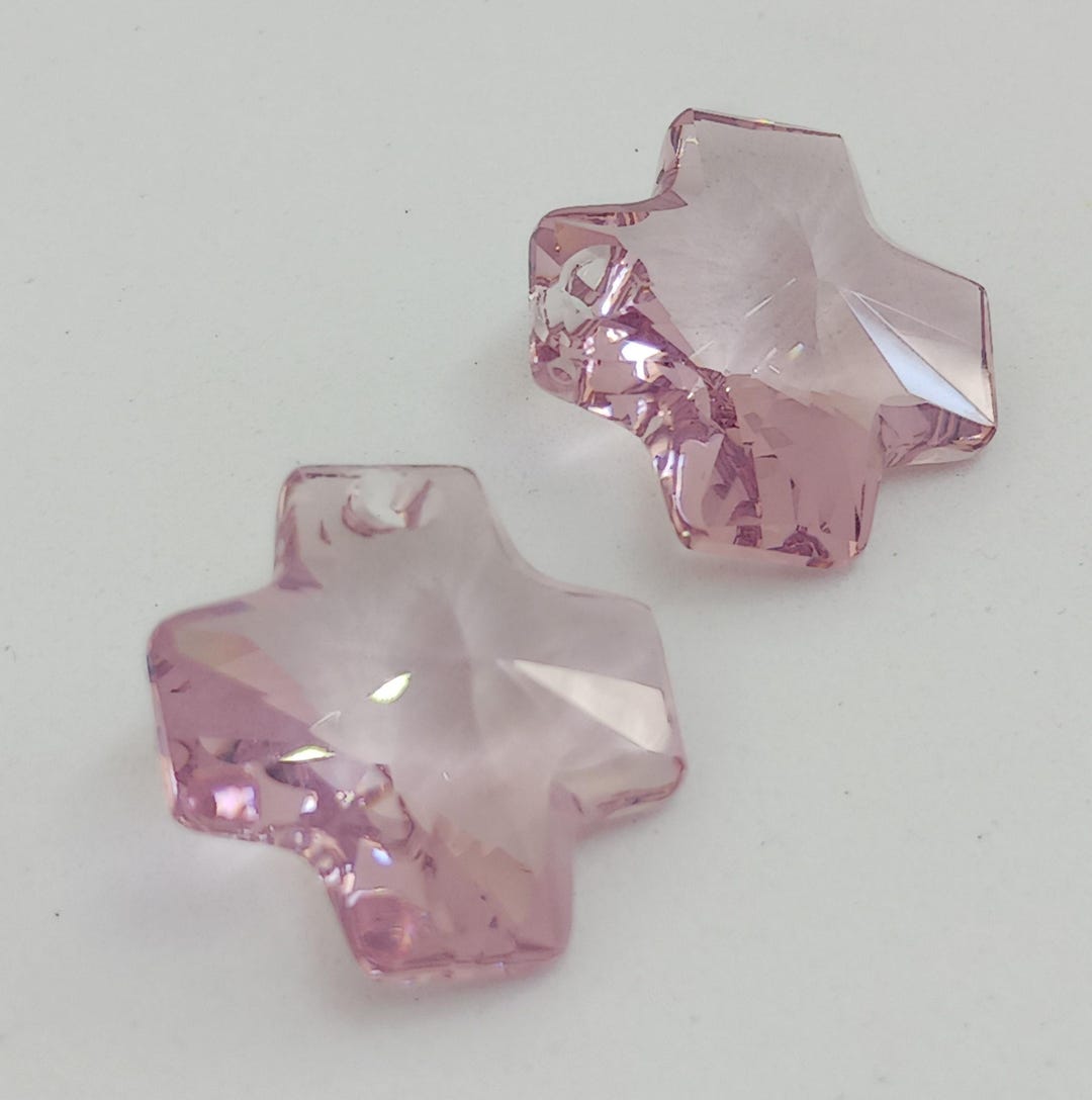 2 スワロフスキー アート 6866 20 mm クロス ペンダント トップ