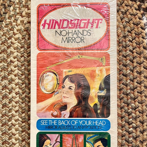 Vintage 60s/70s Mid Century Hindsight No Hands Mirror Fold Out Wall Hanging New Sealed Box