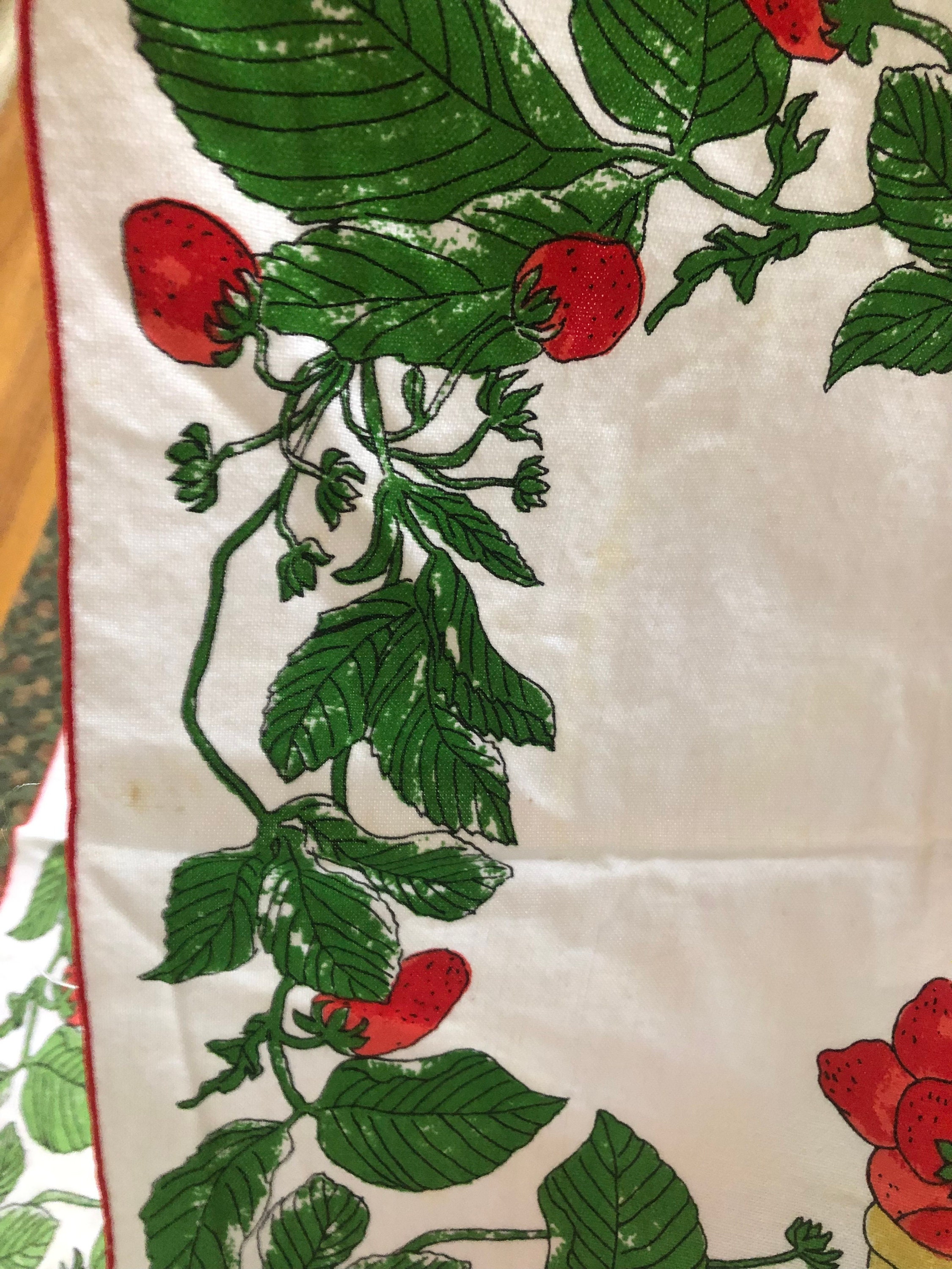 Vintage Vera Strawberry Cloth Napkins Set of 3 Etsy