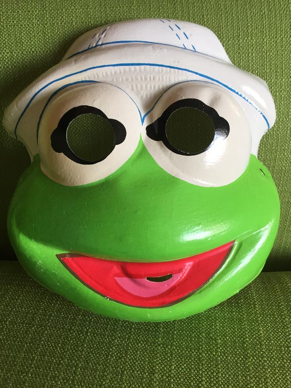 vintage 80s ben cooper halloween muppets baby kermit mask and etsy