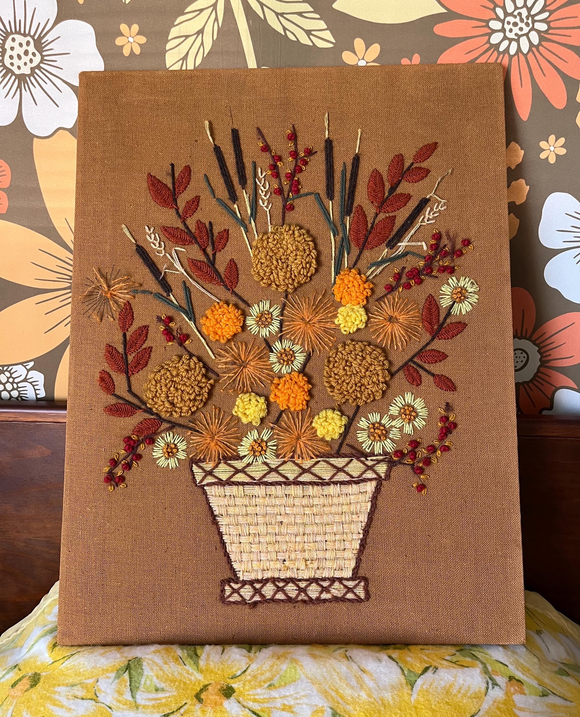 Hawaii ALOHA Crewel Kit de broderie, vintage Paragon