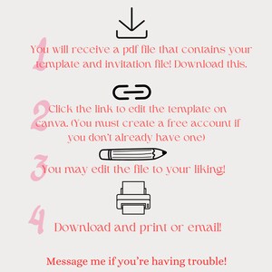Teen Birthday Invitation Template Party Simple Customizable Tween ...