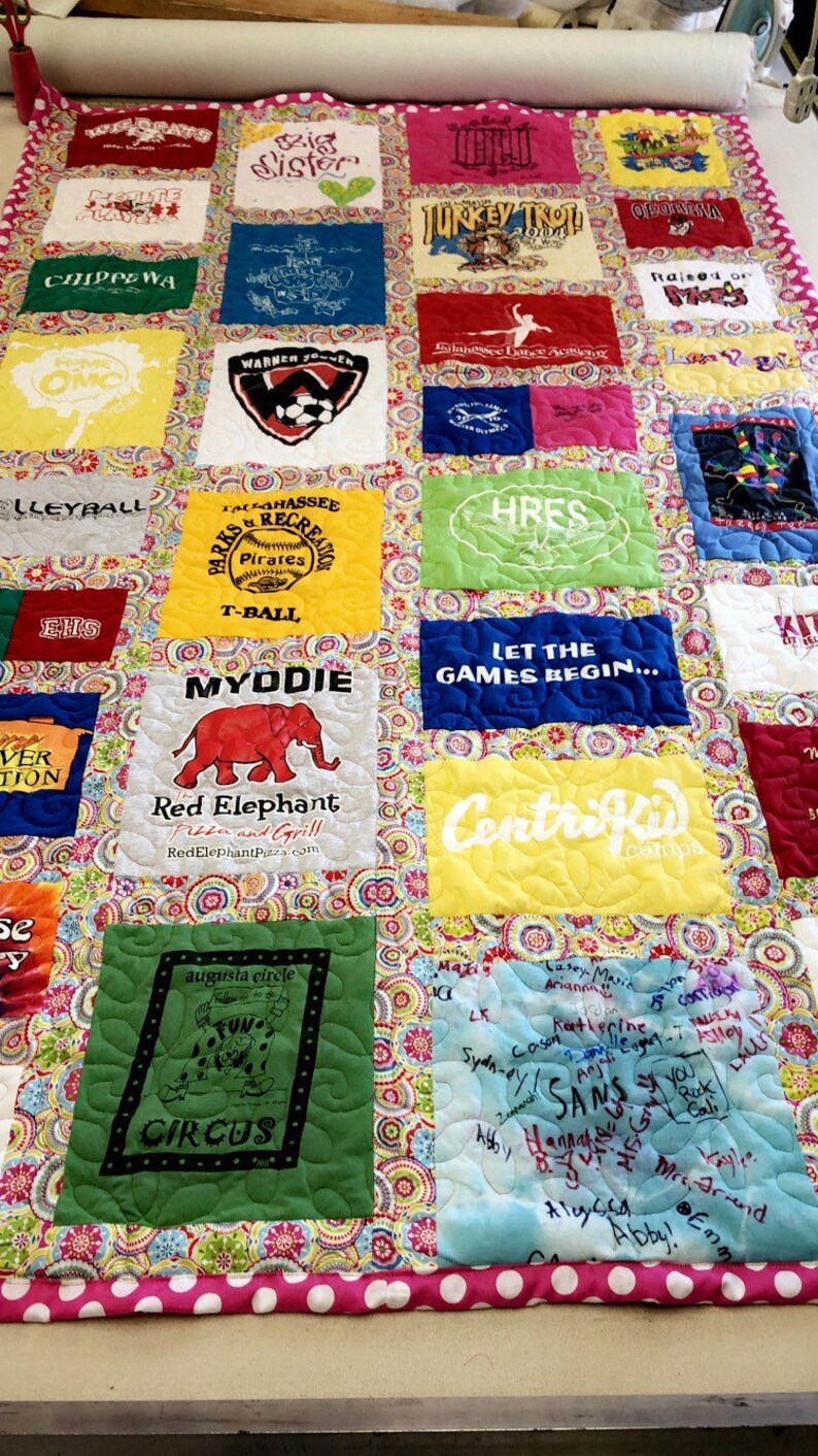Tshirt Quilt Memory Quilt Graduation Quilt Etsy