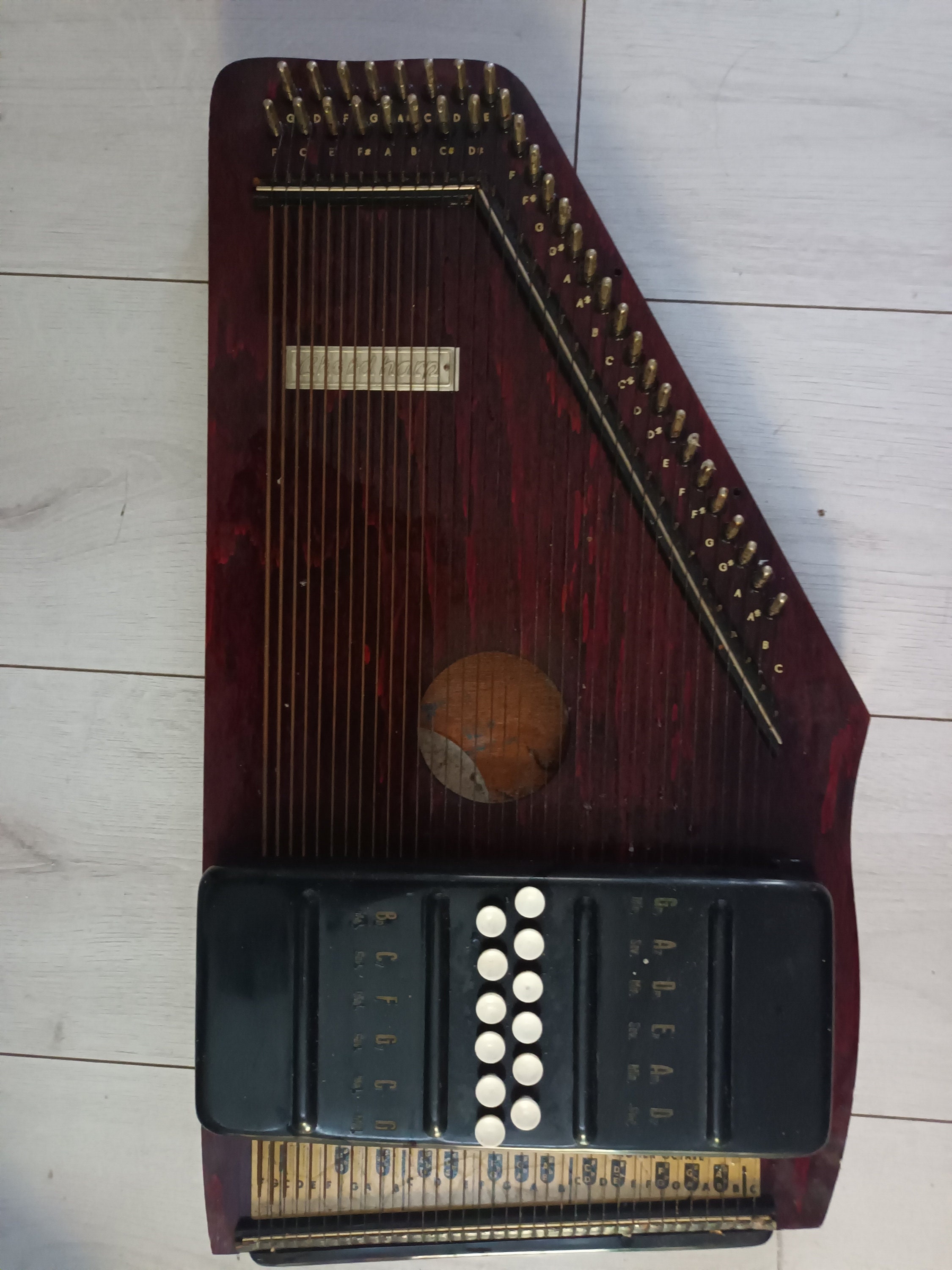 Chord Harp Autoharp 36 Strings Etsy