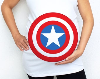 Captain Superhero Maternity Shirt 