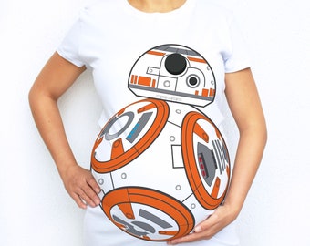 BB8 maternity shirt, Thats no moon maternity shirt, Halloween maternity shirt, BB8 cosplay, Maternity costume, Halloween shirt women