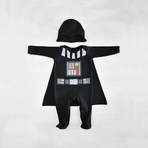 Darth vader baby cosplay, Halloween baby costume, Dark side cosplay, Newborn baby outfit for pictures, I am your father costume