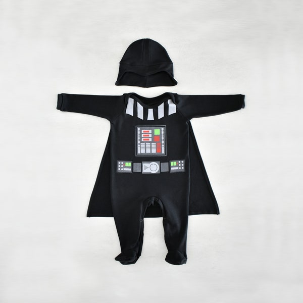 Darth vader baby cosplay, Halloween baby costume, Dark side cosplay, Newborn baby outfit for pictures, I am your father