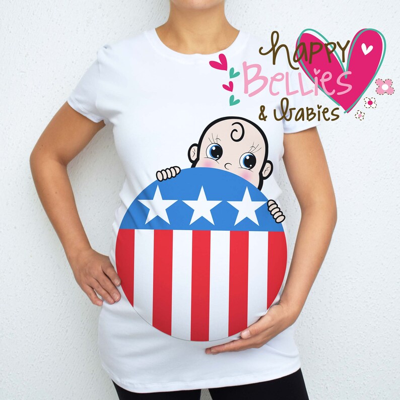 Pregnancy shirt Maternity costume Avengers shirt Pregnancy costume shirt Captain america maternity shirt Halloween maternity shirt