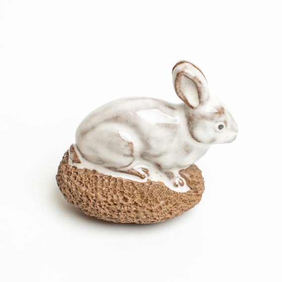 Handmade Clay Foot Scrubber with Rabbit Handle/ Natural Foot Scrubber/ Foot Care Scraper for Dead Skin/ Pedicure/ Gentle & Friendly