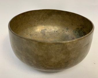 16,5 cm F # Chakra 186 HZ Schöne Antike Tiefe Klang REMUNA Healing Himalaya Klangschale ID # N92