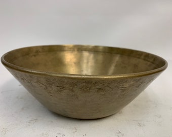 Wunderschöne antike Deep Sound Healing Himalayan Klangschale 24 cm ID#N54