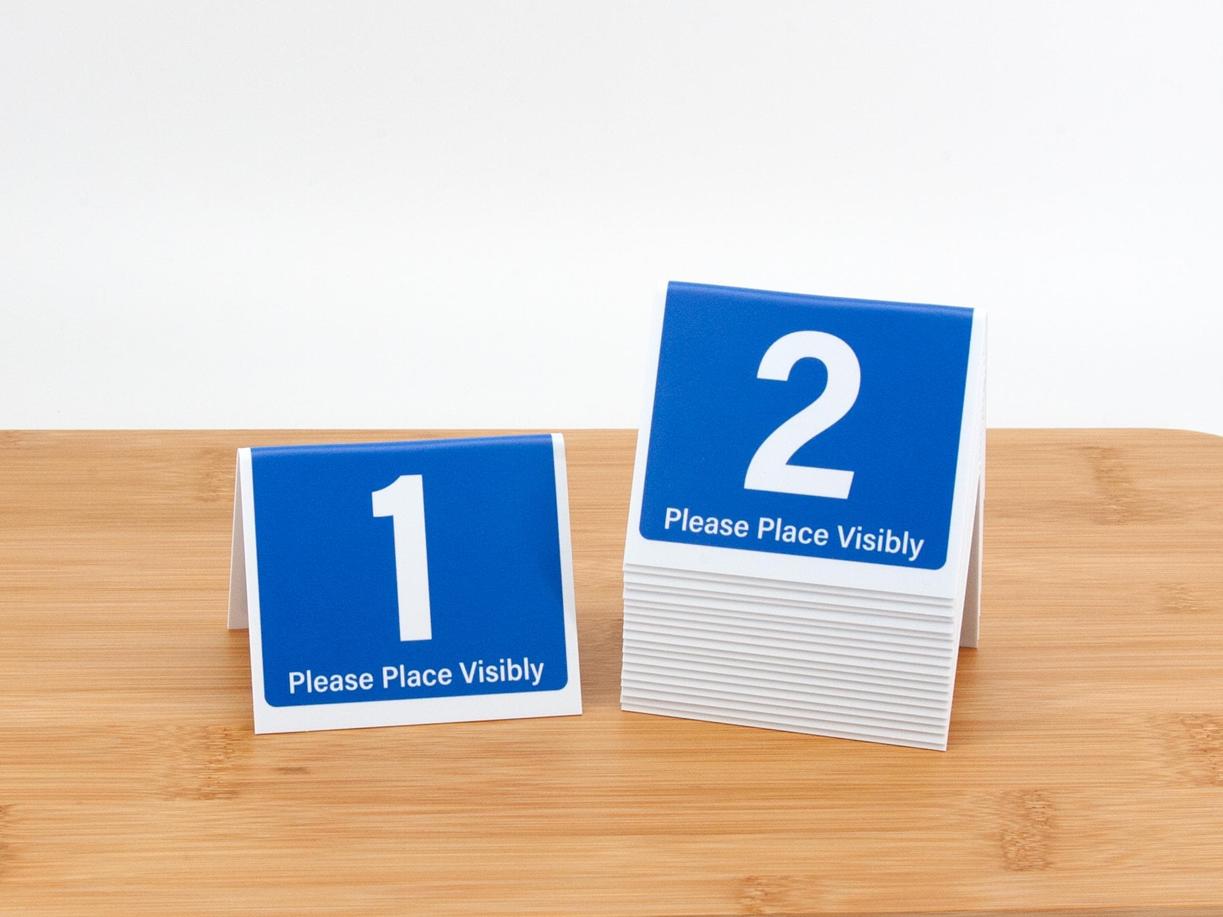 Lot De 100 Cartes Numéros De Table 1 à 100 En Plastique Noir - Double Face - Taille 95x100 Mm - Pour Restaurant, événement