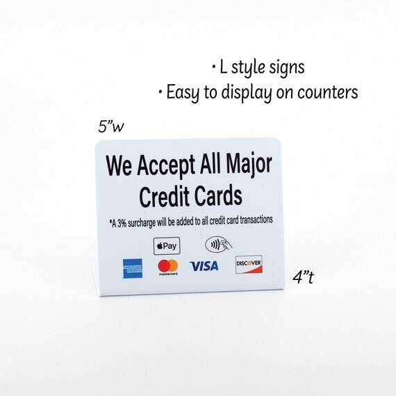 Card Label Signs Visa Card Sign