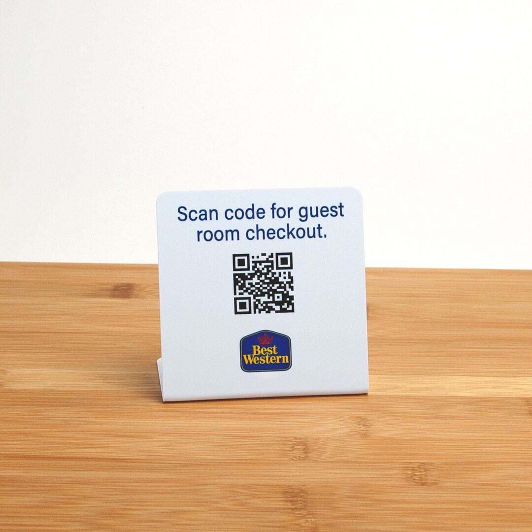 QR Code Guest Room Checkout Hotel Signs Plastic L Style - Etsy