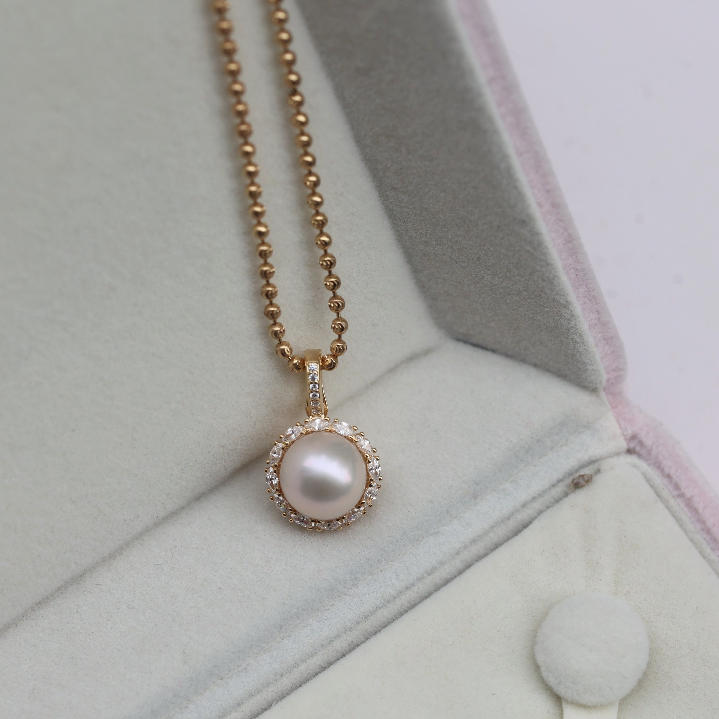 10-11mm Clip-on Freshwater Pearl Pendant,large Pearl Pendant
