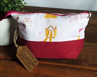 Upcycled Carry-All Pouch | Rapunzel in Pink